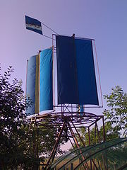 12&nbsp;m Windmill with rotational sails in Osijek, Croatia